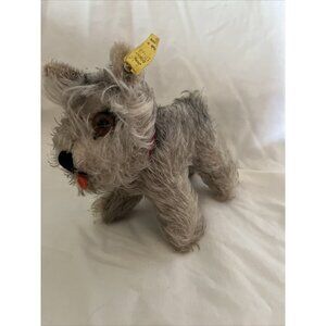 Steiff  Mini Schnauzer Dog Tessie. made in germany. vintage.